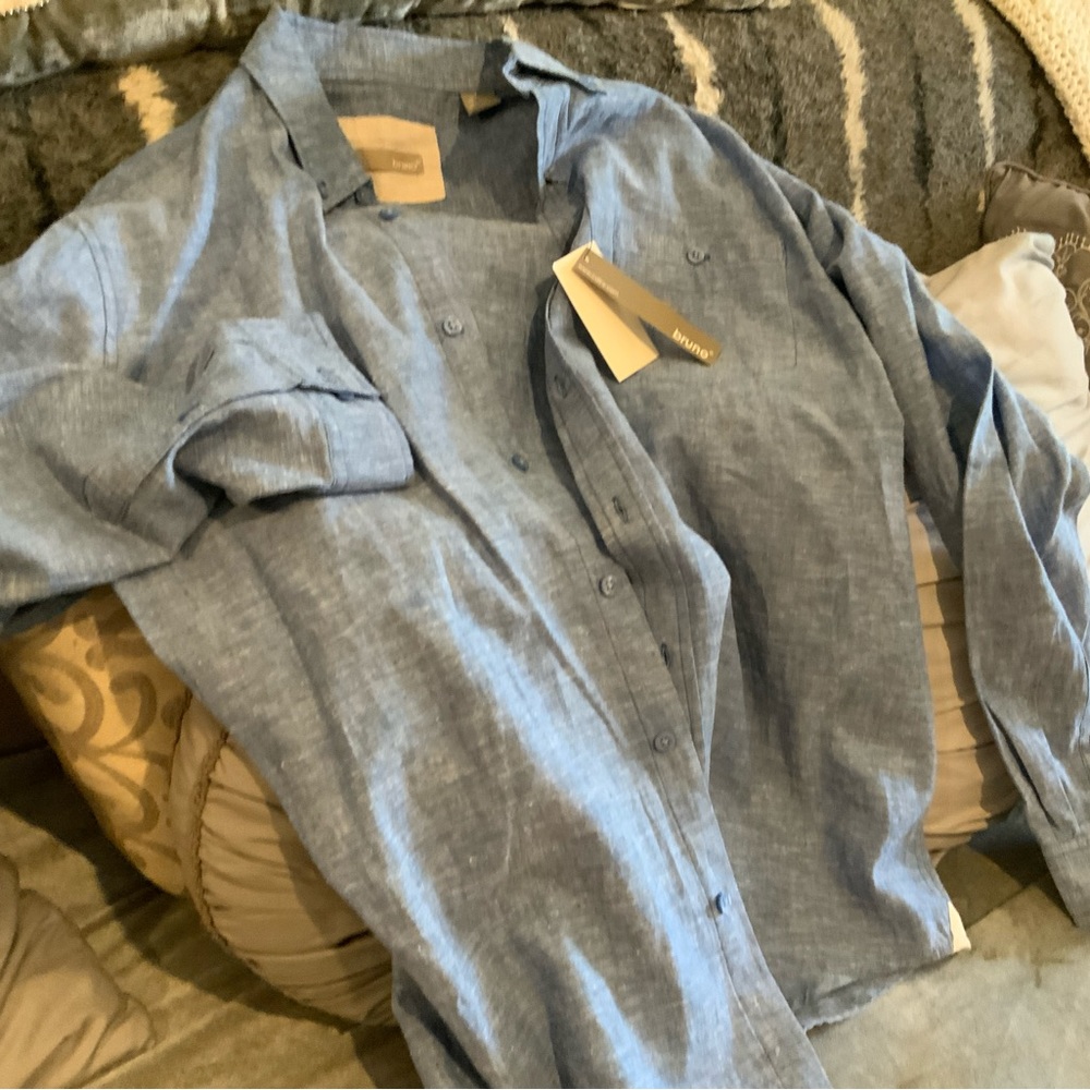 Mens Bruno linen shirt